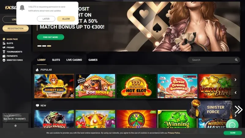 Captura de portada publicada por Casino Guru